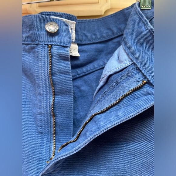 Abercrombie & Fitch washed out blue jean mini skirt, snap & zipper closure, 4 - Picture 6 of 9